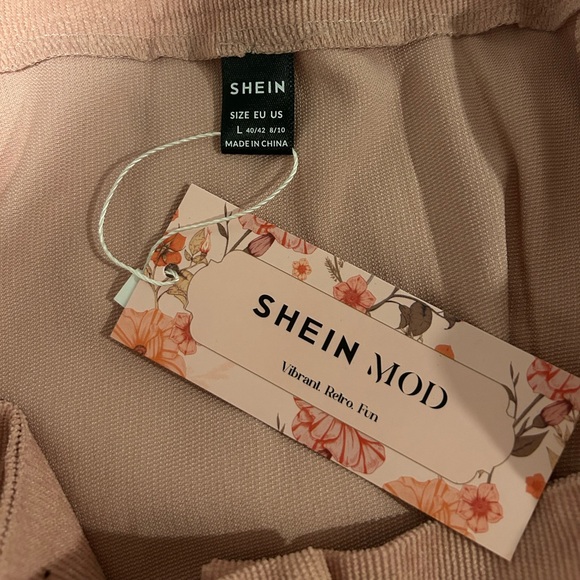 Corduroy Pink Button Up Mini Skirt - Picture 4 of 4